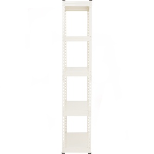 White metal bookshelf 5 shelf <b>open</b> storage <b>Bookcase</b> display rack Office living room furniture Metal storage <b>bookcase</b> - Product Image 3