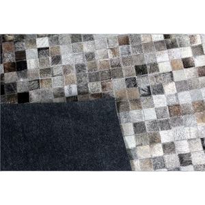 Tapis persan tissé élégant multi-tailles 2025, en cuir de vachette et mélange de coton, adapté aux animaux domestiques, antidérapant, à poils courts, gris, blanc, beige - Product Image 5