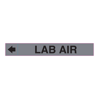 Label Perekat PVC Tahan Panas LAB AIR untuk Penandaan Saluran HVAC Laboratorium