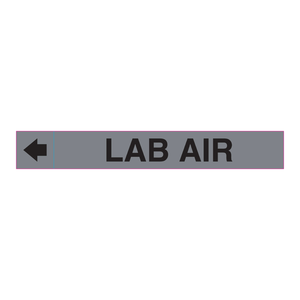 LAB AIR Heat-Resistant <b>PVC</b> <b>Adhesive</b> Label for Laboratory HVAC Duct Marking - Product Image 2