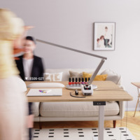 Cadre de bureau électrique AUKI à moteur unique, réglable en hauteur, pour poste de travail assis-debout avec contrôleur à mémoire
