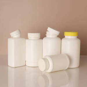 Bouteilles capsules personnalisées certifiées ISO 9001, très demandées, nouveau conditionnement industriel cylindrique avec pompe et joint pour médicaments - Product Image 1