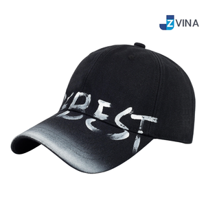 Gorra de Béisbol Unisex con Logotipo Personalizado, Ajustable, de Sarga, con Letras Impresas en el Panel Frontal, Estilo Casual de Primavera/Verano, de Poliéster y Algodón - Product Image 3