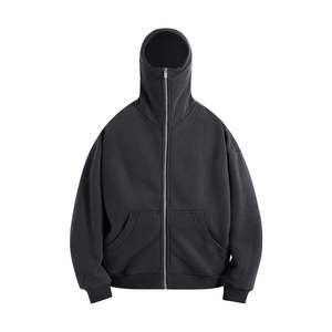 Sudaderas con Capucha Extra Grandes Personalizadas para Invierno, de 300 Gramos, 100% Algodón, con Cierre Completo y Estampado Digital de Logotipo - Product Image 6