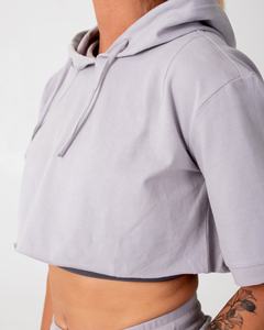 Custom Two Piece Hoodies Set Women Hoodie Sweatshirt Sweat <b>suits</b> <b>Short</b> Set Jogger 2 Two Piece Hoodie <b>Short</b> Set for Women - Product Image 3