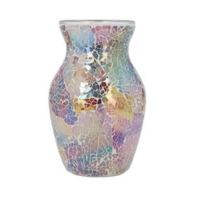 Vase à fleurs en mosaïque pour la décoration de la maison, centre de table en verre coloré fait à la main pour le salon, le bureau, la décoration de mariage - Product Image 1