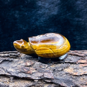 Natural Tiger Eye Tortoise Carving Brown Tiger Eye Turtle Healing Crystal For Reiki Feng Shui Decor Wholesale - Product Image 2