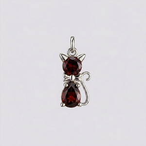 Pendentif Chat en Cornaline Plaqué Or Rose, Charme Chat Mignon avec Pierre de Cornaline Facettée, Bijou Animal, Breloque de Collier, Cadeau pour Elle - Product Image 6