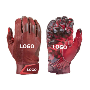 Gants de sport à doigts entiers Culap Industries, rouges, respirants, antidérapants, avec sangle de poignet réglable, unisexes, toutes saisons, impression par sublimation - Product Image 1