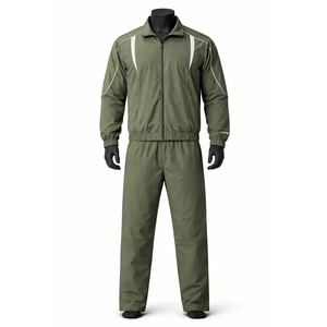 Ensemble de survêtement tendance pour homme, coupe-vent à capuche, imprimé, léger, en polyester, color block, avec pantalon de jogging et fermeture éclair intégrale, style streetwear, vente en gros - Product Image 1
