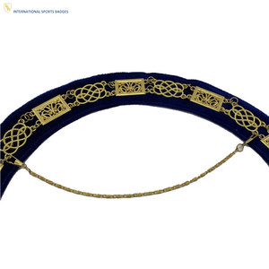 Épingle de sécurité pour collier de regalia maçonnique haut de gamme brodé, fabrication professionnelle, style classique, design élégant - Product Image 6