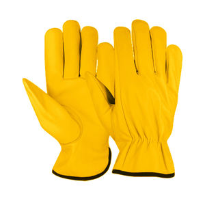 Wholesale Custom Logo Sheep Grain Leather <b>Driver</b> <b>Gloves</b> Heat & Spark Resistant Durable Industrial Safety Work <b>Gloves</b> - Product Image 2