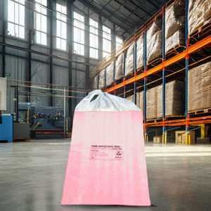 Sacs refermables antistatiques ESD roses en LDPE pour l'emballage de composants électriques avec impression de marque - Product Image 1