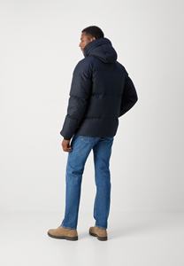 Chaqueta acolchada de algodón informal para hombre 2024, chaqueta acolchada gruesa de alta calidad con capucha para exteriores con decoración de patrón para Otoño Invierno - Product Image 3