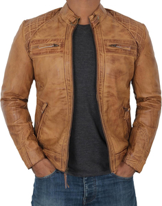 Veste de moto personnalisée matelassée pour cuir, respirante, imperméable, coupe-vent, écologique, été/hiver, course moto, motard - Product Image 3