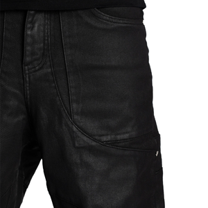 Jean en denim coupe droite personnalisé à motif croisé, délavé clair, de haute qualité, pour homme, taille haute, formel et décontracté, respirant, toutes saisons - Product Image 5