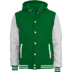 Veste universitaire en cuir véritable pour homme, avec logo brodé en chenille personnalisé, pour l'hiver. - Product Image 2