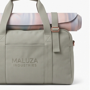MALUZA INDUSTRIES High Quality Water Resistant Nylon <b>Mens</b> Workout <b>Holdall</b> Wet Pocket Shoe Tunnel <b>Large</b> Weekender Sports Fitness - Product Image 5
