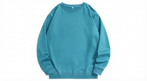 เสื้อสเวตเชิ้ตคอกลมสีน้ำเงินรอยัลสำหรับผู้ชาย แบรนด์ Bapehoodie ทรงปกติ ผ้าถัก สีพื้น แขนยาว สไตล์ลำลอง - Product Image 6