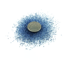 Zafiros azules de Ceilán naturales sin tratar, calibrados en forma redonda de 1 mm, piedras preciosas de zafiro azul facetadas naturales sueltas para joyería. - Product Image 4