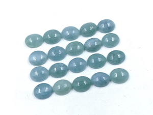 อะความารีนทรงรีแบบคาโบชอง ขนาด 9*7 มม./11*8 มม./12*9 มม./12*10 มม. พลอยธรรมชาติ 100% สำหรับทำเครื่องประดับ ราคาขายส่ง - Product Image 3