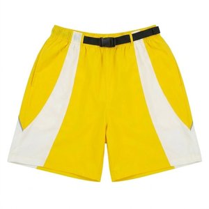 High Sales Custom Logo High Quality Yellow And White Men's Nylon <b>Wind</b> <b>Breaker</b> Shorts Sets For Summer Streetwear Men Sets Hoodies - Product Image 4