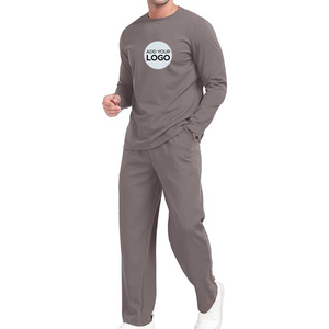 Conjunto deportivo de 2 piezas para hombre, de manga larga, duradero, con MOQ bajo, para deportes, fitness, correr y uso casual. - Product Image 2