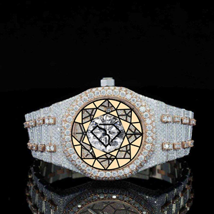 นาฬิกาข้อมือแฟชั่นหรูหรา สไตล์อเมริกัน สีโรสโกลด์และสีเงิน  สำหรับทุกเพศ  ตัวเรือนสแตนเลสสตีล  ระบบควอตซ์ - Product Image 1