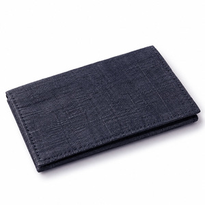 Navy Blue Hemp <b>Wallet</b> Wholesale - Eco-Friendly Hemp Purse with Magnet Closure Custom Logo - Product Image 2