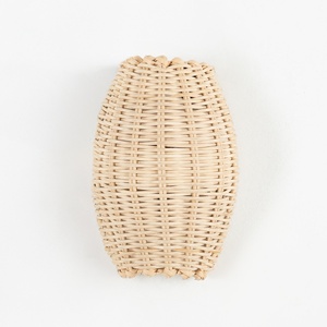 Supplier cost rattan wall <b>lights</b> high quality natural <b>sconce</b> bedroom stairway decor lighting - Product Image 2