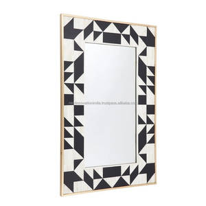 Vente à chaud Miroir mural moderne en incrustation d'os pour le salon Nouvelle arrivée au prix de gros de l'Inde - Product Image 2
