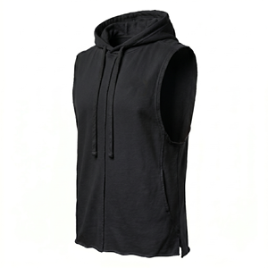Men's Custom Logo Customized Color <b>Sleeveless</b> <b>Hoodie</b> Tank Top Plus Size Quick Dry Breathable Sportswear Gym Wear Summer - Product Image 4