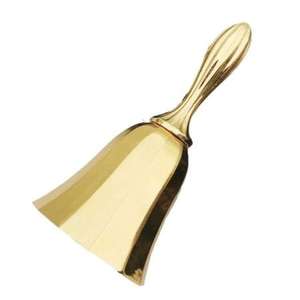 Magnífica Campana de Mano Tradicional de Latón, Forma Redonda, Dorado Brillante, Duradera, Elegante Campana de Iglesia, Decoración Navideña, Hecha con Metal de Alta Calidad - Product Image 2