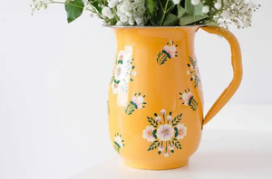 Jarra de agua estilo Medio Oriente de Manufaqcturing by King International, nueva, de color claro y con diseño impreso hecho a mano. - Product Image 2