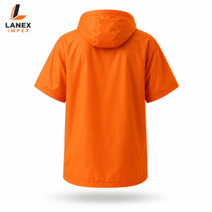 เสื้อคลุมอาบน้ำเด็กแบบมีฮู้ดสำหรับเปลี่ยนเสื้อผ้า |   เสื้อคลุมผ้าขนหนูกันน้ำ กันลม แห้งเร็ว สำหรับว่ายน้ำ เล่นเซิร์ฟ และชายหาด - Product Image 3