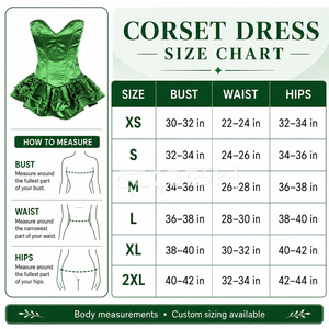 High Quality Emerald Green Satin Strapless Sweetheart Neck Steel Boned Corset Mini <b>Dress</b> With 3 Layered <b>Ruffle</b> Skirt - Product Image 6