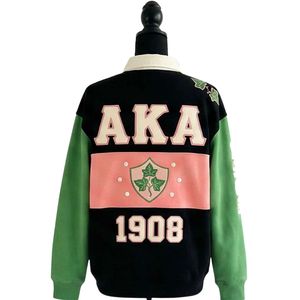 Black Green Golf for <b>Shirt</b> <b>Women</b> Sorority Style <b>Long</b> <b>Sleeve</b> Pullover Top 100% Cotton Eco-Friendly Quick Dry Casual Fashion Wear - Product Image 5
