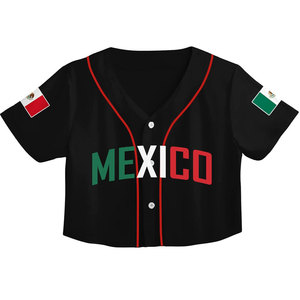 Maillot de baseball court personnalisé pour femme, avec nom d'équipe, numéro et logo imprimés par sublimation – Vente en gros - Product Image 2
