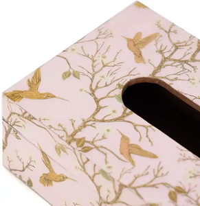 Boîte à mouchoirs personnalisée en résine faite à la main, motif floral, lavable, pour usage intérieur/extérieur, décoration de la maison, salon, chambre, serviettes - Product Image 5