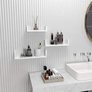 Étagère murale flottante en bois pour cuisine, salle de bain, salon, rangement de placard, vitrine murale en bois - Product Image 5