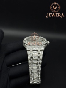 JEWERA Luxury Men's Chronograph Watch 41mm Case Stainless Steel Band Sapphire Crystal Mechanical Movement Analog Display Date - Product Image 1