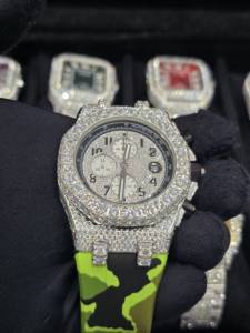 Relojes Mecánicos de Lujo para Hombre, Diseño Brillante 2026, Multifunción, Acero Inoxidable de Alta Calidad, Correa de Goma de 16 mm, Diamantes y Moissanita - Product Image 4