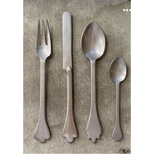Elegante Juego de Cubiertos de Acero Inoxidable con Diseño de Plumas, Acabado Espejo de Alta Calidad, Resistente al Óxido, para Bodas y Cenas - Product Image 4