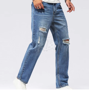 Jean décontracté droit taille mi-haute pour homme en velours côtelé 100 % coton, respirant, écologique, séchage rapide, logo personnalisable, hiver - Product Image 6