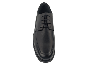 Chaussures habillées formelles pour hommes Dlords Larry Derby en cuir véritable noir, à lacets, antidérapantes, avec semelle intermédiaire EVA amortie - Product Image 5