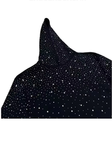 Sudadera con capucha de moda al por mayor para mujer, con pedrería, 100% algodón, oversize, estampada, personalizada, de peso pesado, unisex - Product Image 5