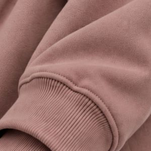 Ensemble de survêtement décontracté en molleton pour homme, couleur rose poussière et marron, avec sweat-shirt à col rond à motifs et pantalon de jogging, idéal pour la gym, le streetwear et les sports d'hiver - Product Image 5