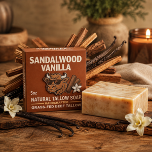 Savon en barre au bois de santal et à la vanille, huile essentielle de qualité supérieure, pour le visage, le corps, les mains et l'hygiène personnelle - Product Image 1