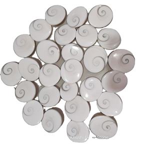 Vente en gros de cristaux de quartz Shiva certifiés naturels, cabochons de 20 à 45 mm, différentes couleurs, pierres précieuses en vrac pour la fabrication de bijoux, décoration intérieure - Product Image 4