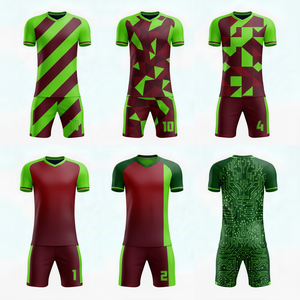 ชุดยูนิฟอร์มฟุตบอลมืออาชีพ เสื้อและกางเกงขาสั้น ดีไซน์ใหม่ ชุดฝึกซ้อมฟุตบอล คุณภาพสูง ขนาดและดีไซน์สั่งทำได้ - Product Image 1
